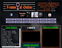 Tablet Screenshot of femmetal.net